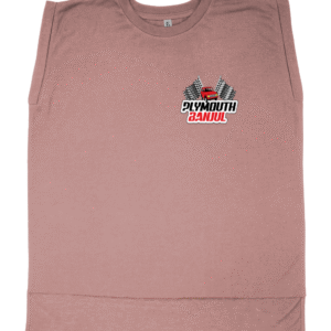 Bella Ladies Flowy Rolled Cuff Muscle T‑Shirt - Plymouth Banjul